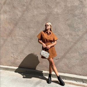 The fifth label brown denim dress